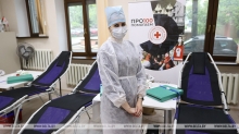 ФОТОФАКТ: Всемирный день донора на базе Учебного центра Белорусского Красного Креста